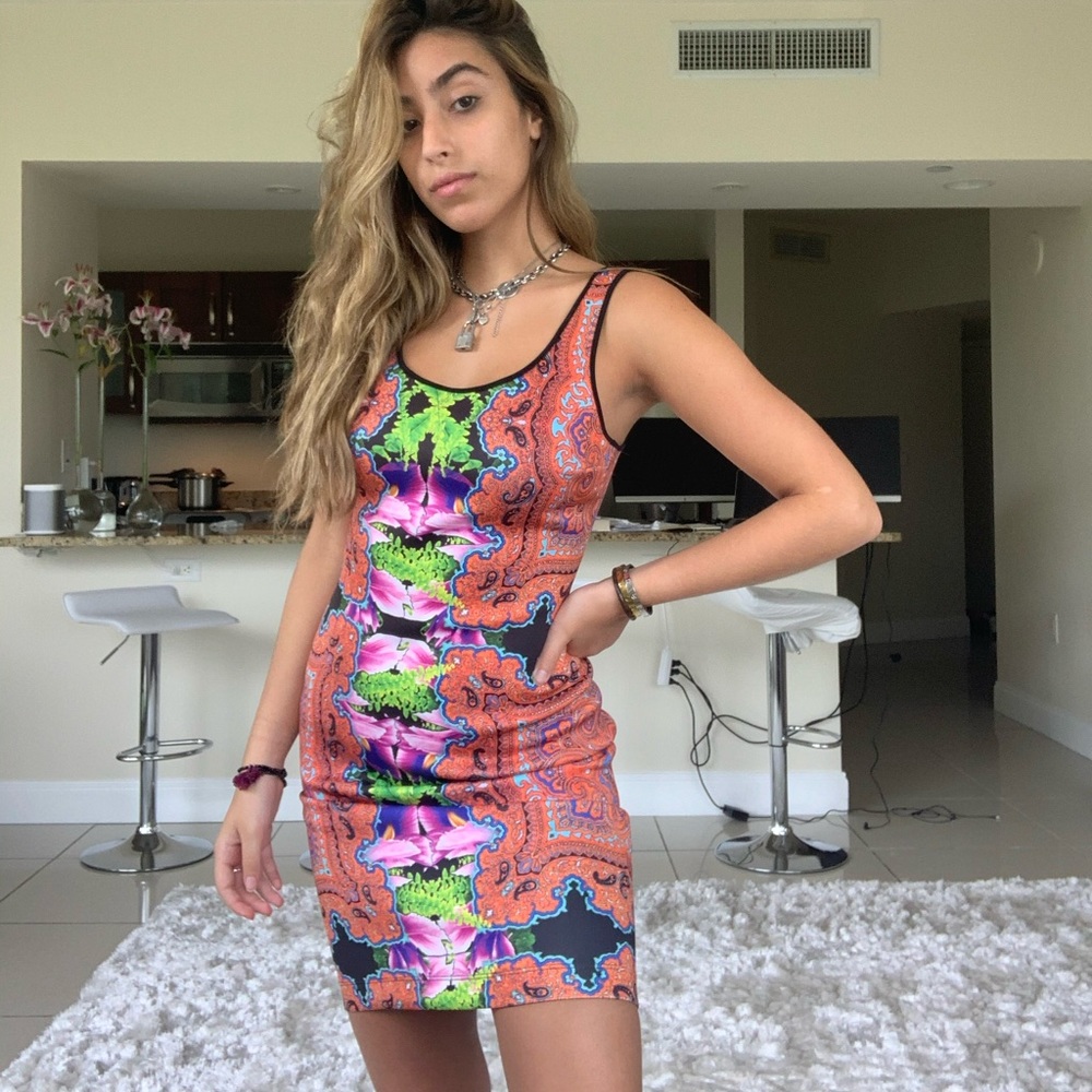Torn by Ronny Kobo Multicolor dress